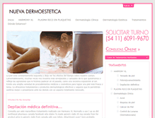 Tablet Screenshot of nuevadermoestetica.com